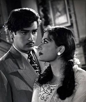Meena Kumari with Shammi Kapoor in Mem Sahib