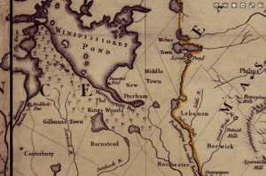Middleton NH 1755, from Library of Congress map