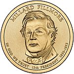 Millard Fillmore $1 Presidential Coin obverse sketch