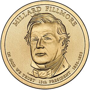 Millard Fillmore $1 Presidential Coin obverse sketch
