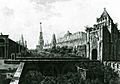 Moscow Kremlin, Moat by Nikolskaya tower, 1800
