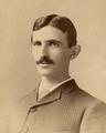 Nikola Tesla by Sarony c1885-crop