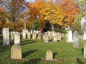 Old Colony Burial Ground in autumn