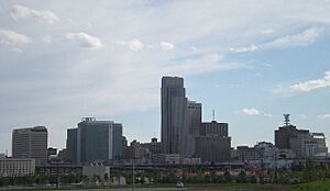 Omaha NE Skyline to the Southwest