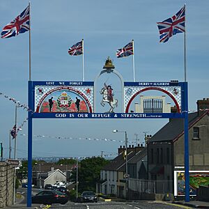 Orange arch in Annalong 2018-07-25