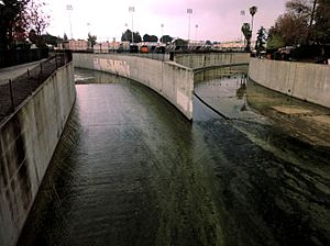 Origin of the Los Angeles River in Canoga Park