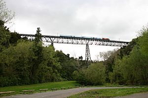 Overlander train crossing the Makohine Viaduct - panoramio.jpg