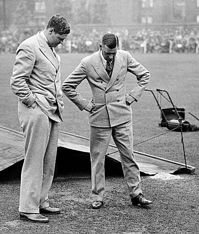 Percy Chapman and Bill Woodfull 1930-07-14