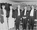 Photograph of the President and Mrs. Truman with President Eurico Dutra of Brazil and other dignitaries, during... - NARA - 200119