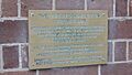Plaque at entrance, Montpelier House, United Services Club Premises, Wickham Terrace, Spring Hill, Brisbane, 2015