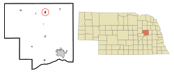 Location of Humphrey, Nebraska