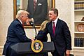President Donald Trump participates in the swearing-in ceremony for U.S. Ambassador to China David Perdue (54506144681)