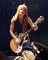 Randy Rhoads with Les Paul guitar (1980)