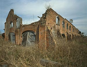Ruined mill at the Laurel Valley Sugar Plantation