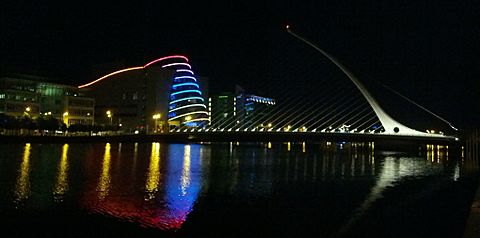 Samuel Beckett Bridge and Convention Centre Dublin