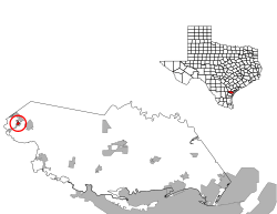 Location of Lakeside, Texas