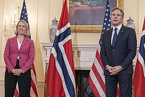 Secretary Blinken Meets With Norwegian Foreign Minister Huitfeldt (51736494489) (cropped)