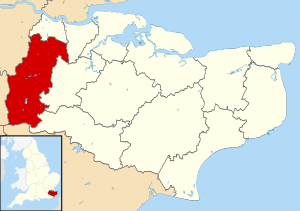 Sevenoaks UK locator map