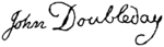 Signature of John Doubleday (restorer).svg