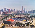 Soldier Field Chicago aerial view