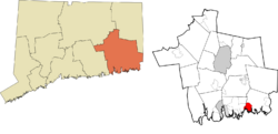Mystic's location within the Southeastern Connecticut Planning Region and the state of Connecticut