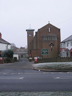 St Bridget's RC Church, Frankley Beeches Road, Northfield - geograph.org.uk - 1100465.jpg
