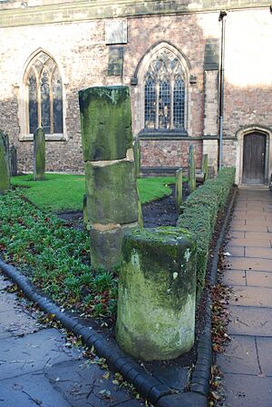 St Nicholas Leicester Roman columns