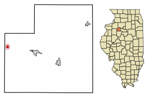 Location of La Fayette in Stark County, Illinois.