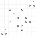 Sudoku Puzzle (a symmetrical puzzle with 17 clues) R4