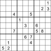 Sudoku Puzzle (a symmetrical puzzle with 17 clues) R4