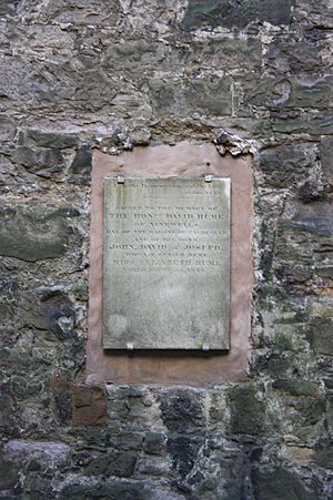 The grave of David Hume of Ninewells, Old Calton Cemetery