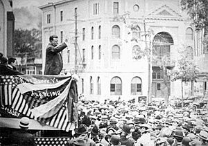 Theodore Roosevelt Barre Opera House downtown Barre VT August 1912