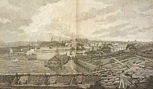View of Sydney Cove from Dawes' Battery re Wallis page 86 a1474073