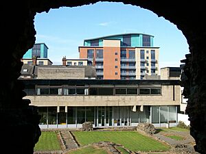 View through Jewry Wall