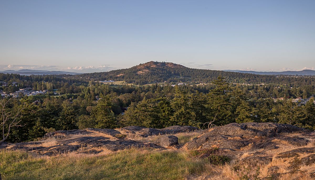 View to Mt Douglas from Christmas Hill, Saanich, British Columbia, Canada 06