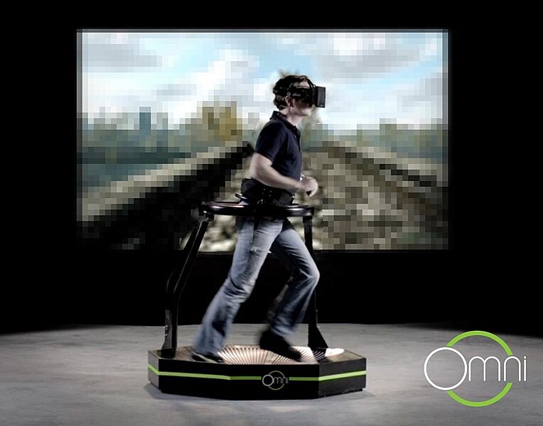 Virtuix Omni Skyrim, with logo