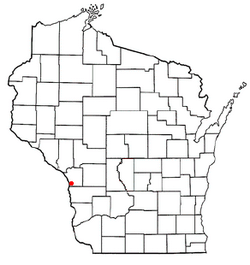 Location of Shelby, Wisconsin