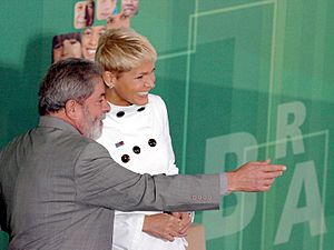 Xuxa e o presidente Lula