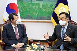 정진석 국회부의장, 윤석열 국민의힘 대선 후보 예방1