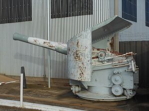 6 inch gun from HMAS Protector at Birkenhead Flickr 6055910302.jpg