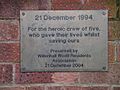 Aircraft crash 21 Dec 1994 plaque coventry 16f08