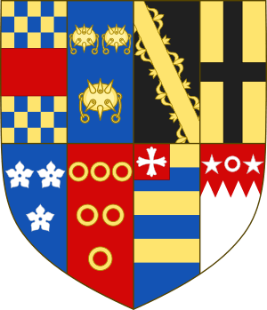 Arms of Henry Clifford, 1st Earl of Cumberland