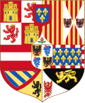 Arms of the King of Spain as Monarch of Milan Philip V (1700).svg