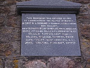 Badbea monument inscription