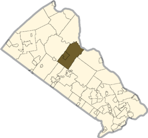 Location of Plumstead Township in Bucks County