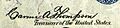 Carmi Alderman Thompson (Engraved Signature)
