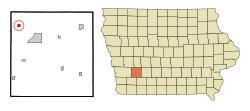 Location of Marne, Iowa