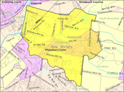 Census Bureau map of Plainsboro Township, New Jersey