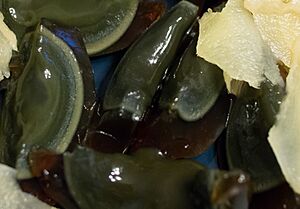 Century eggs with pickle ginger