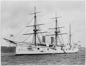 USS Chicago (protected). Port bow